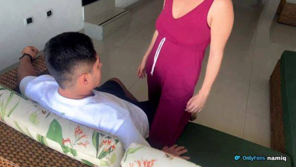 Watch the uncut movie : Hot Neighbor Fucks Me On Balcony - Wife Catches Us With His Cock In My Mouth