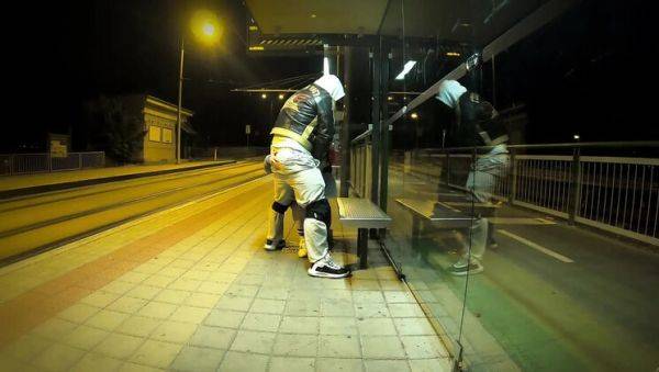 Enjoy watching the full clip titled : Risky Bus Stop Sex with Young Stepsis - Big Tits Latina Gets Creampie & Orgasm