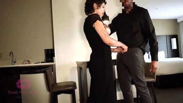 Watch full scene titled : Latina Slut Sucks Black Cock and Swallows Cum