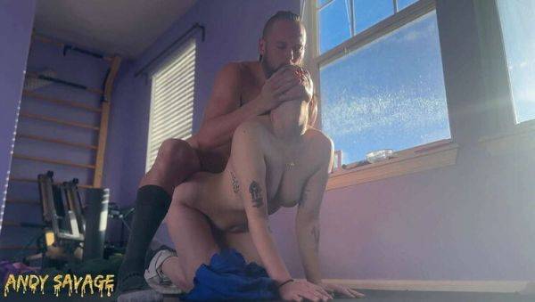 Play the HD video : Andy Savage Covers Ellie Diego's Face in Cum and Keeps Fucking Her Hard Doggystyle