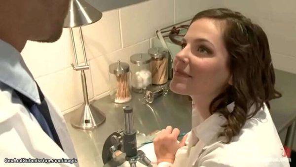 Enjoy watching this HD movie of : Wife Gangbang Fucked Hard in Hospital by James Deen, Steve Holmes, Bobbi Starr - Rough Anal, Bondage, MILF Submission