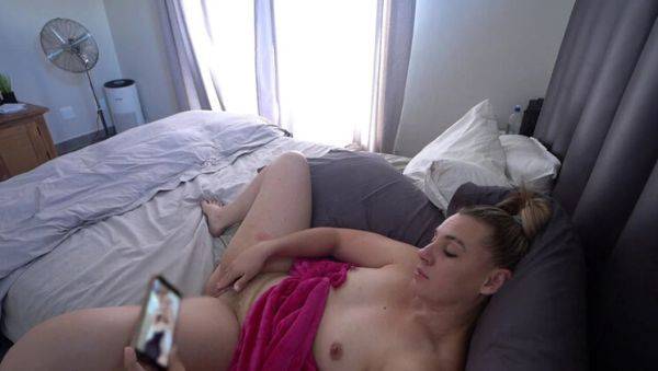 Stream this uncut movie of : Horny PAWG MILF Stacey Reid Watches Lesbian Porn & Rides Dildo on Teddy - Big Booty Solo Masturbation