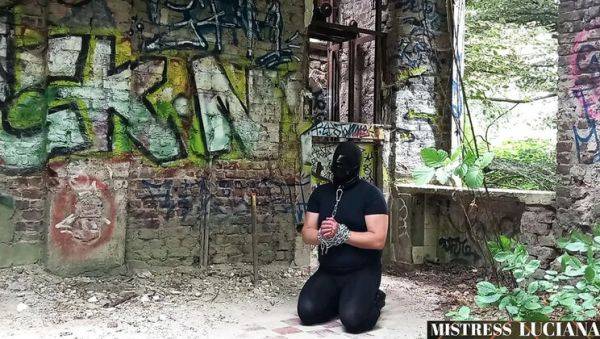 Play the full movie named : Mistress Luciana Dominates Slave with Piss in Eye - Extreme German BDSM Humiliation