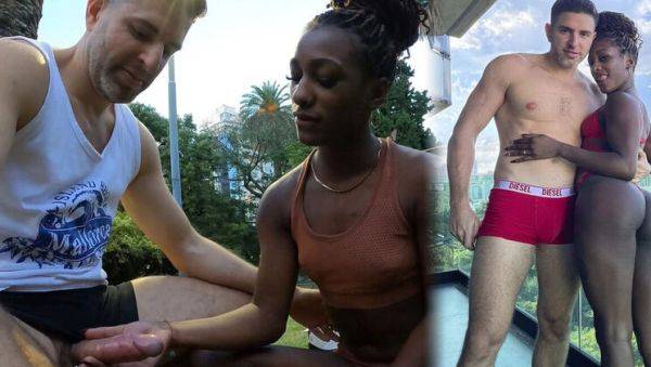 Stream the HD clip titled : Public Dick Rating with Antonio Mallorca - Amateur Blowjob & Rough Interracial Sex in Park