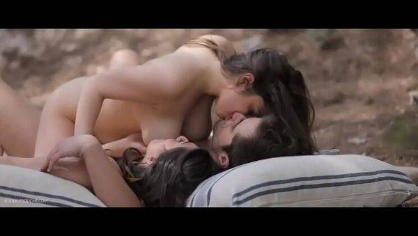 Enjoy watching this full clip of : Triple Delight Threesome with Spanish Big Tits Star Miriam Prado