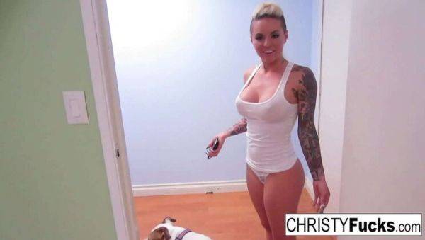 Watch this HD movie : Christy Mack gets fucked hard by Nick Manning - tattooed pornstar creampie and blowjob