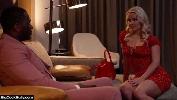 Enjoy watching the complete scene titled : Slimthick Vic takes huge BBC to save husband's job - anal, blowjob, and cum swallow