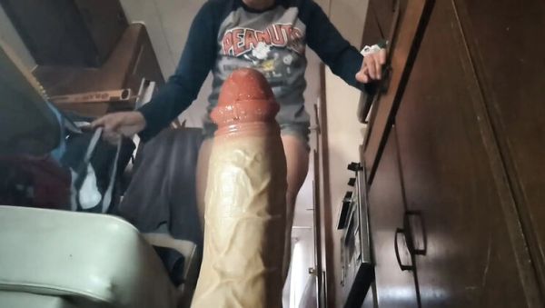 Enjoy watching this complete video titled : Hot Milf Jamponie Takes Huge Dildo in Her Pussy - Solo Mature Masturbation