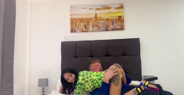 Watch this complete video called : Tattooed brunette Tina Tolley rides a big cock in 69 sex position