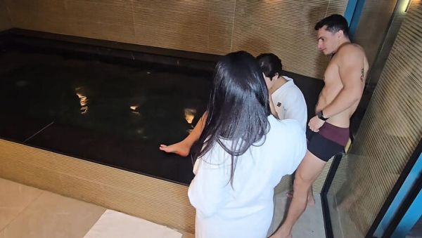 View uncensored movie : Brazilian Threesome: Boyfriend Fucks My Hot Friend Surprise - Big Tits Latina & Brunette MILF