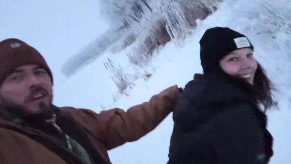 Watch complete movie : Mya Lane Outdoor Sex in Snow Almost Caught - Amateur MILF Doggystyle Public Fuck