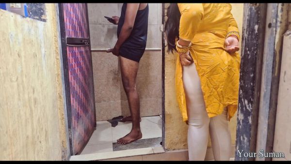 View full video titled : Indian Stepsister Catches Stepbrother in Bathroom with Huge Cock - Desi Sex with Myra