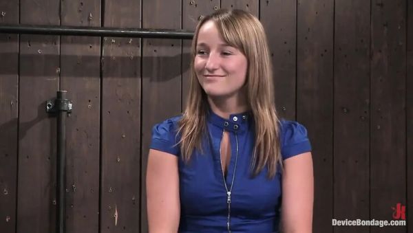 Play this uncensored scene called : Jessie Cox Fucked Hard with Ball Gag & Bondage - Blonde Slut Begs for Cum