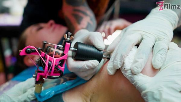 Watch this uncensored video : Big Dick Tattooed Foursome - Merry's Anal Adventure with Double Blowjob & Facial