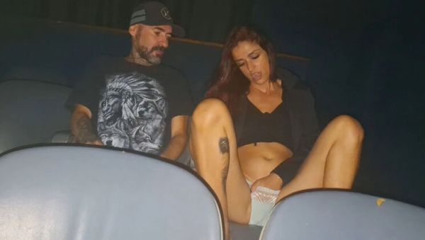 Watch uncensored video called : Amateur Redhead Wife Gets Fucked by Strangers in Porn Theater - Public Sex & Cumshot