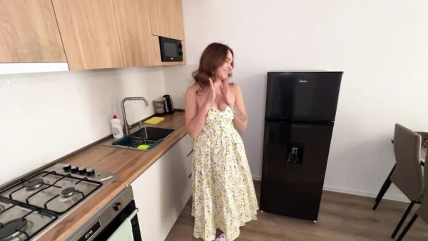 Play the hardcore video titled : Beautiful Russian Hostess Fucked Hard in Cowgirl After Cleaning - Big Natural Tits & Redhead Amateur POV