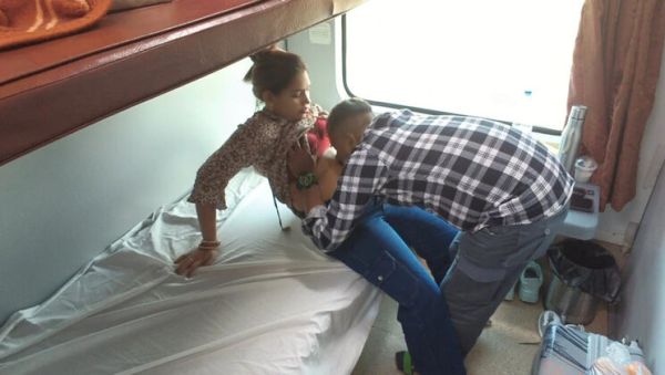 Watch the full scene titled : Sona Bhabhi Full Nude Train Sex - Desi Couple Hardcore Fucking Journey