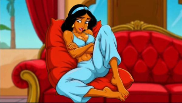 Enjoy watching this uncensored movie titled : Princess Jasmine pussy rubs magic lamp for hot hentai pleasure - Octopussy cartoon sex parody