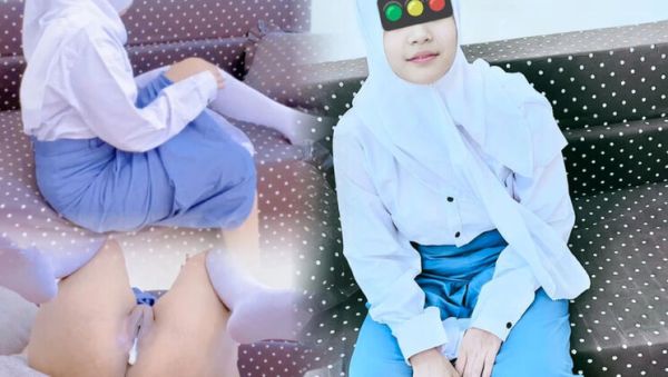 Play the full scene : Indonesian Hijab Schoolgirl Stepsister Creampie - Tight Pussy Fucked Hard by Brother in Uniform