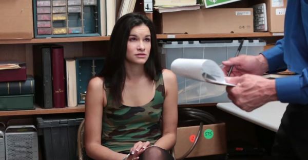 Watch this uncut clip titled : A hot brunette chick is fucking with a stranger on the table