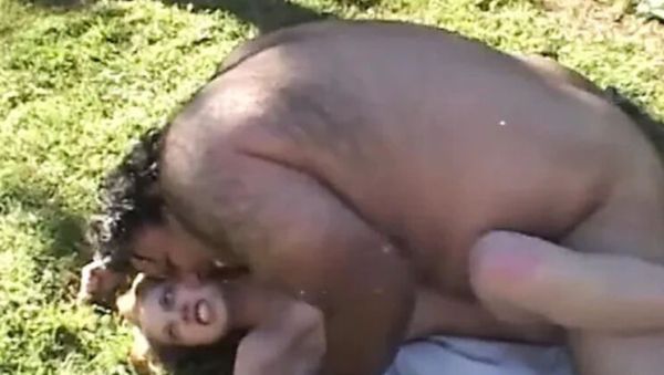 Stream this uncensored scene called : Pretty Teen Fucked by Disgusting Minion in Outdoor Bakery - Shawna Lenee