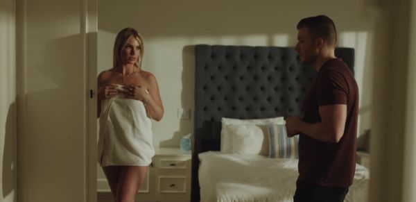 Enjoy watching this uncut clip : Rachael Cavalli gets her fake boobs covered with cum