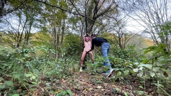 Play this uncensored clip called : Pervert Submissive Teen Slut Fucked Hard Outdoor in Forest