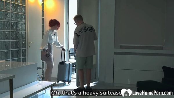 Play the uncensored clip titled : Watching my stepmom in the bathroom before fucking her