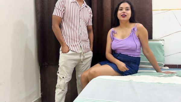 Watch this full video : Bad Girl Saara Gets Punished by Stepdad – Desi Teen Blowjob and Creampie