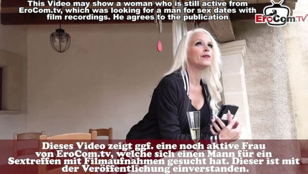 Play this HD scene called : Horny German Blonde MILF Pays a Man for Sex