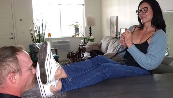 Stream the hardcore video of : GoddessZephy Makes Slave Lick Dog Shht Off Her Sneaker Soles