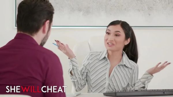 Enjoy watching complete movie titled : Avery Black In Petite Babe Enjoys Passionate Office Sex With Her New Customer