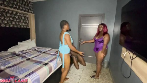 Stream uncensored movie of : Step Sisters Share One Big Black Dick