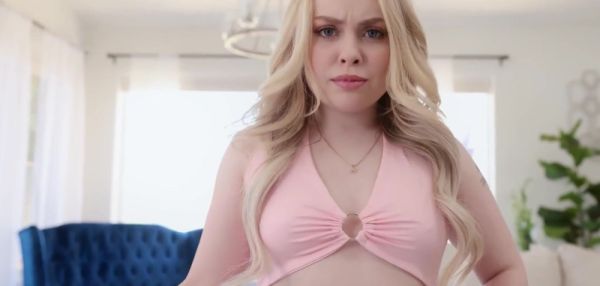 Stream this complete movie titled : Blonde Entices Stepbrother for POV Creampie