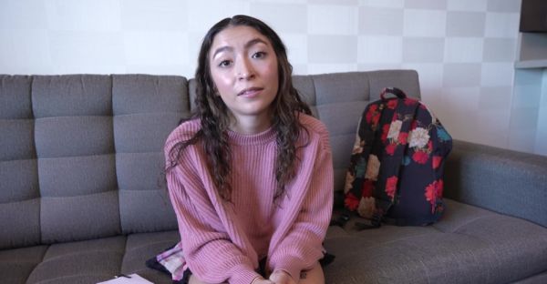Enjoy watching the complete scene called : Teen Amber Summer's raw amateurs go wild on couch