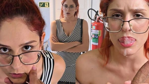 Enjoy watching uncut video of : Please Leave My Student Alone, I'll Be Your Bitch – Latina Redhead Slut Sloppy Blowjob