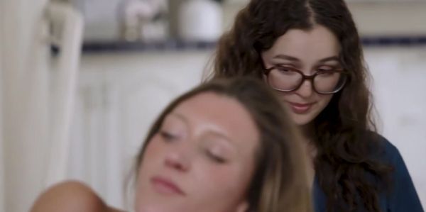Watch complete video named : My masseuse is very good with her tongue