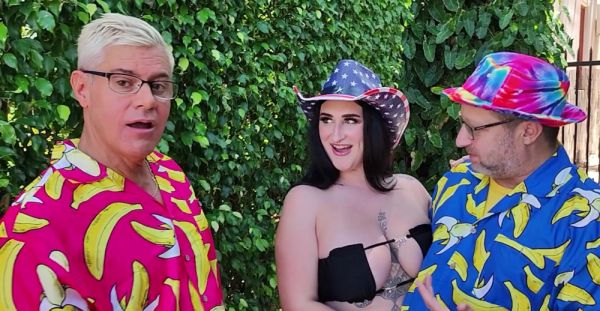 Watch this HD movie called : Avalon Mira's big tits bounce in Dan & Dean Van Damme's amateur porn