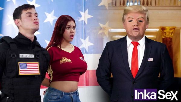 Enjoy watching this HD scene titled : White House Sex Scandal - Two Curvy Venezuelan Babes Get Anal from Security Guards
