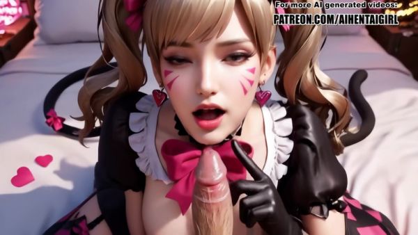 Watch the HD video of : Overwatch Dva Skin Cosplay Sensual Dance Breast Massage, Pov Riding, And Facial Uncensored Hentai Ai Generated With Car Toon, Cat Black And Black Cat
