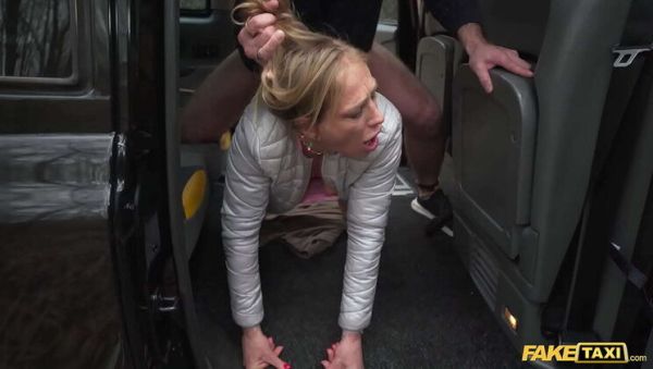 Watch the uncut scene : Fake Taxi Public Sex - Dionne Fucks Driver Jonny Oblong for Tickets Doggystyle & Cumshot