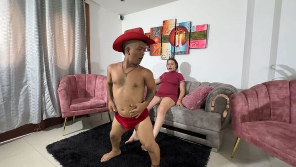 Play complete clip named : Julianaburning's Pregnant Latina Stepsister Gets Horny Watching Her Dance - They Fuck Hard Anal & Blowjob