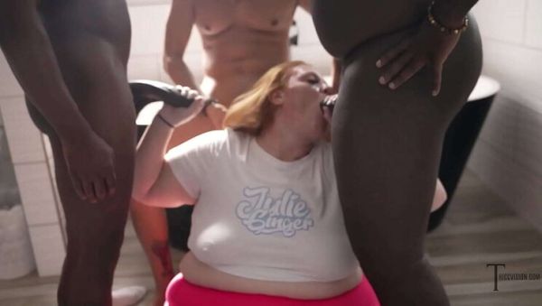 Play complete clip titled : SSBBW Julie Ginger Rough Face Fuck BBC Blowbang Gangbang