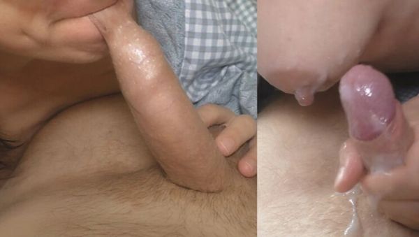 Play the uncut video named : Stepbrother POV Blowjob & Handjob - Foreskin Play and Cumshot Close-Up