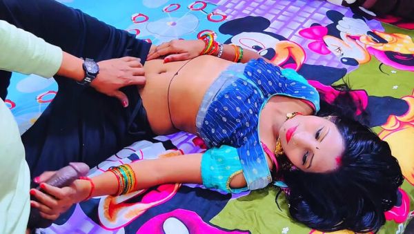 Enjoy watching this full scene named : Desi Indian Bhabhi Outdoor Sex - Village Teen Anal Creampie & Squirting in Hindi