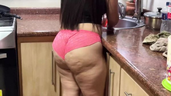 Watch the uncensored scene called : Big Ass Stepmom Caught By Son In Law! Amateur Latina Homemade Anal Sex