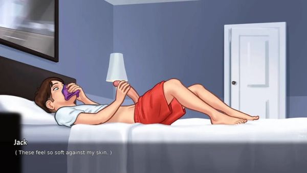 Enjoy watching the hardcore scene titled : Stepmom Panty Sniffing & Fucking - Stepson Masturbates to Indian Cartoon 3D Sex (Summertime Saga)