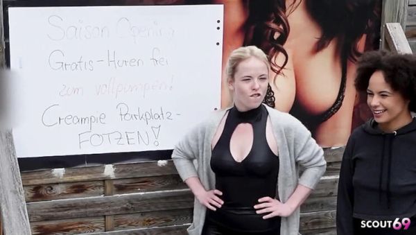 Watch HD movie titled : Mia Adler & Lia Amalia German Pick Up Stranger for No Condom Threesome Fuck