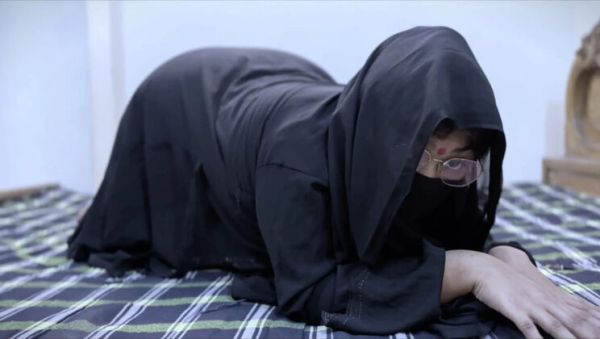 Play this HD movie titled : Hijab Stepmom Aria Mia Rough Anal Fuck by Stepson in Hotel Room - Caught on Bed!