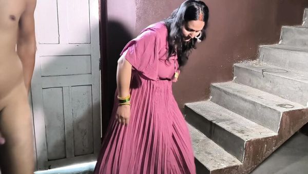 Play this full scene : Desi Stepmom Puja Fucks Stepson Doggy Style - Horny MILF Blowjob & Taboo Sex